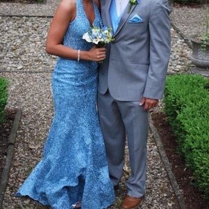 Blue prom dress